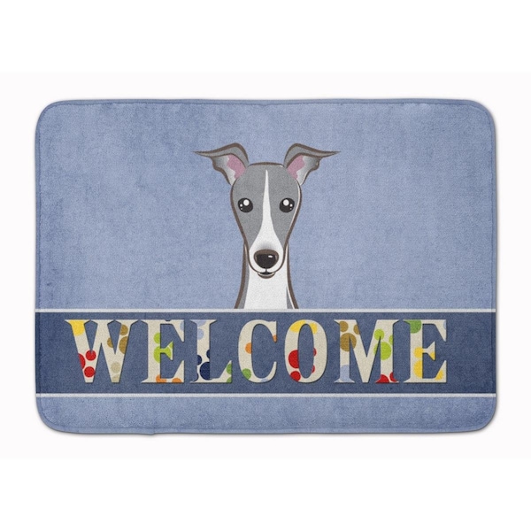 Carolines Treasures Italian Greyhound Welcome Machine Washable Memory Foam Mat BB1422RUG - main